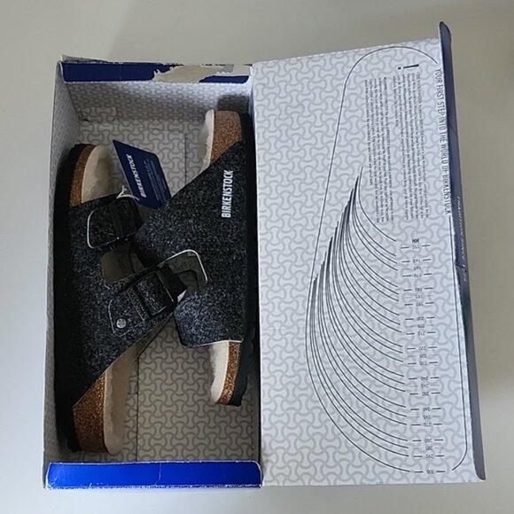 Birkenstock Wool Felt Doubleface Gray Size European 36 USA 6 b120 - Picture 3 of 9